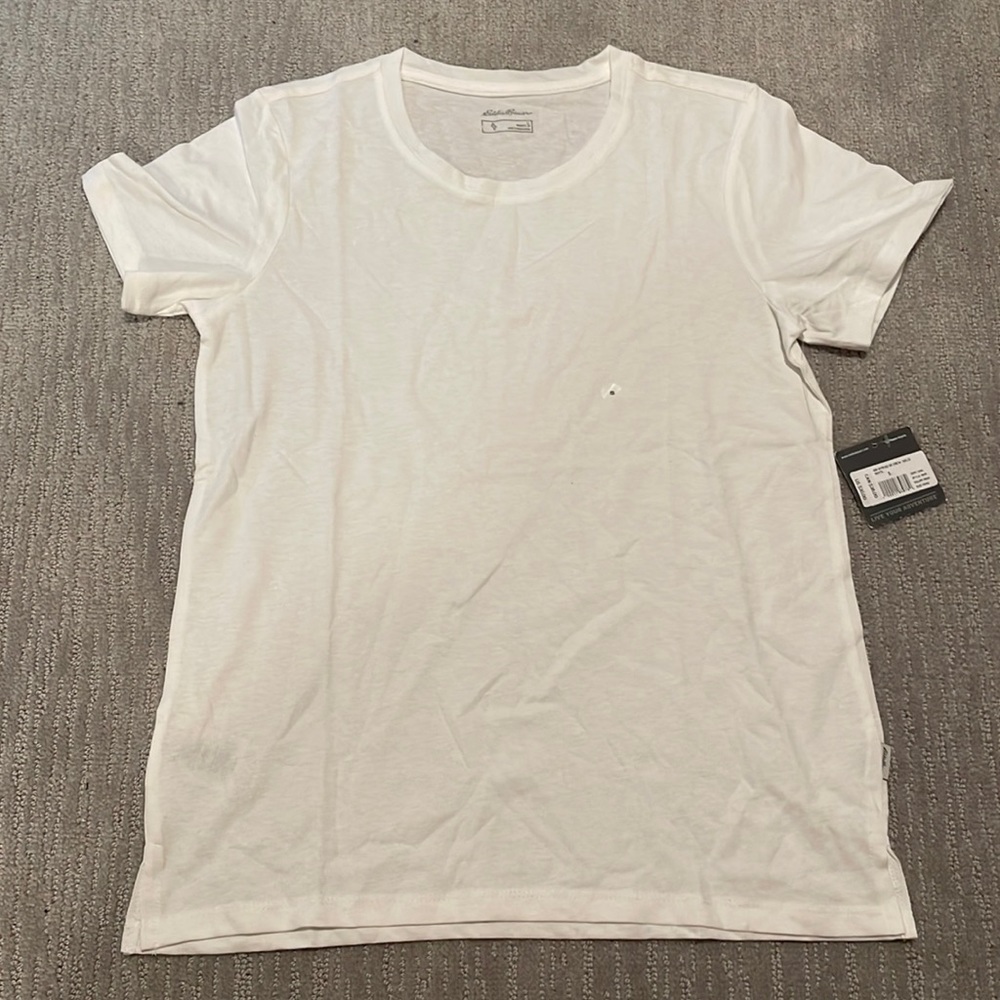 Eddie Bauer white t shirt